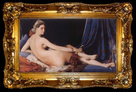 framed  Jean-Auguste Dominique Ingres La Grande Odalisque, ta009-2